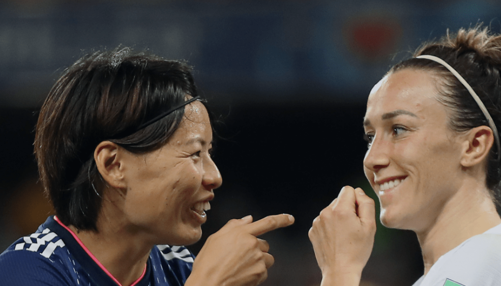 Kumagai et Bronze, deux anciennes Lyonnaises (photo FIFA.com)