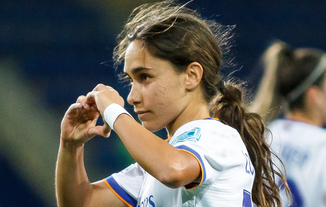 Lorena Navarro a été la plus prompte pour marquer le seul but de la rencontre (photo Real Madrid)