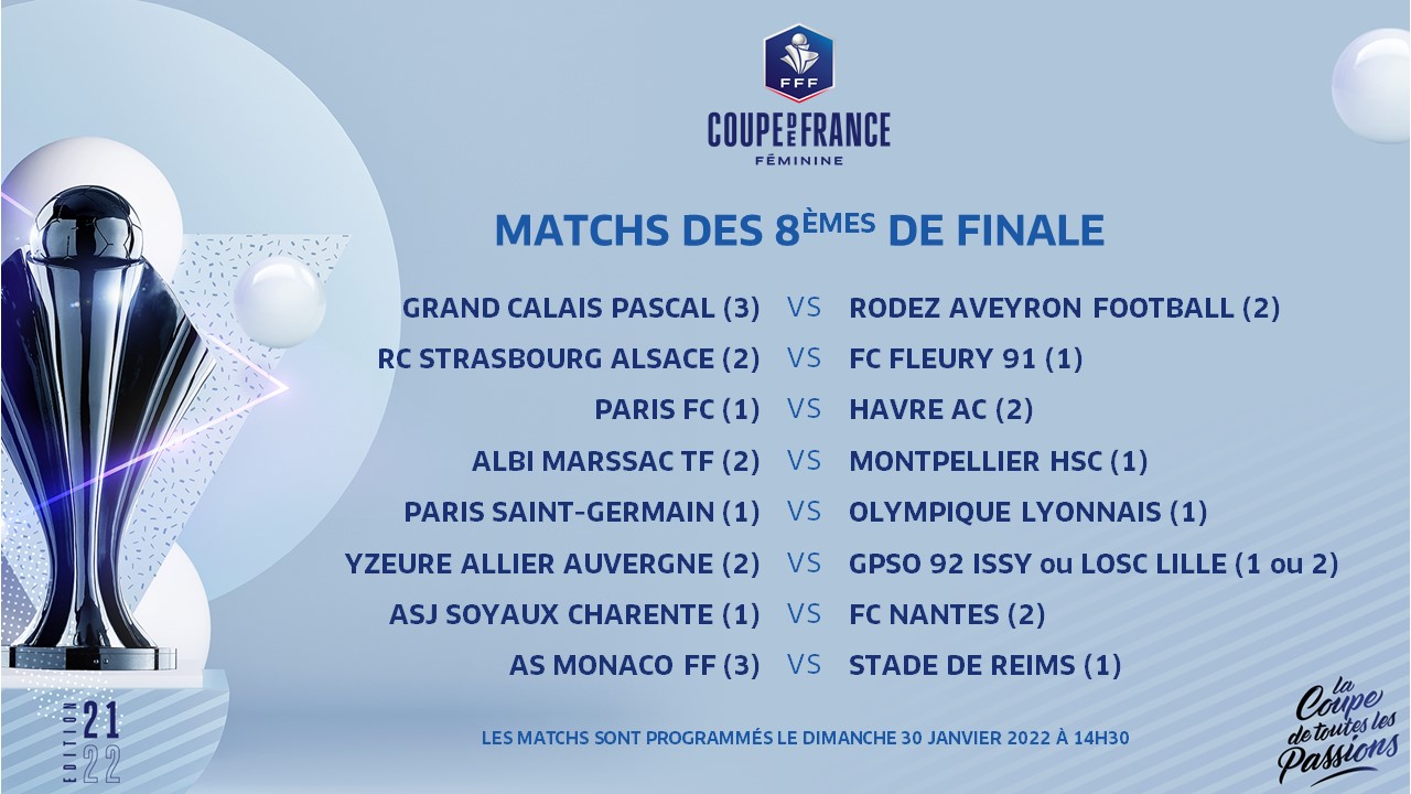 Coupe de France - Tirage au sort des 8es de finale : PSG - OL en 8e ! Coupe de France - Tirage au sort des 8es de finale : PSG - OL en 8e !