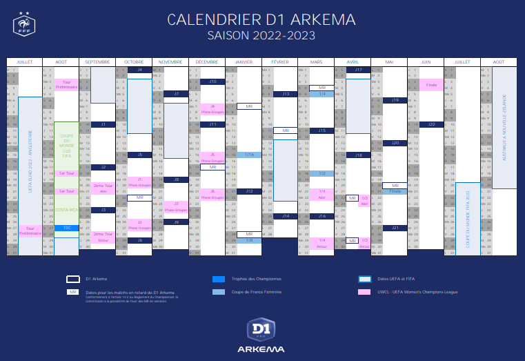 #D1Arkema - Le calendrier 2022-2023 validé #D1Arkema - Le calendrier 2022-2023 validé