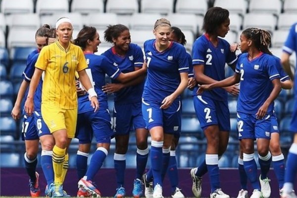Les Bleues lors du dernier match contre la Suède aux JO de 2012