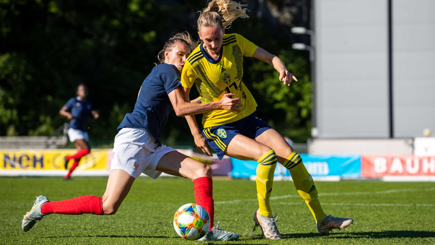Julie Piga en juin 2021 lors du dernier rassemblement U23 en Suède