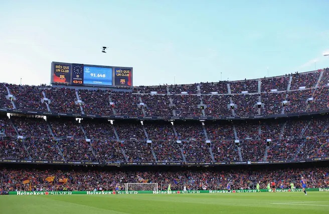 Nouveau record d'affluence au Camp Nou (photo UEFA.com)