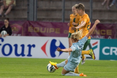 La défenseure de Juvisy a appris sa sélection vendredi dernier, par son club... La défenseure de Juvisy a appris sa sélection vendredi dernier, par son club...