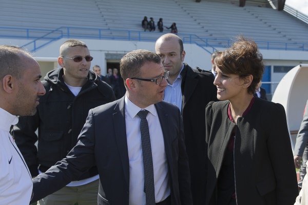 People - Week-end football pour la ministre Najat VALLAUD-BELKACEM