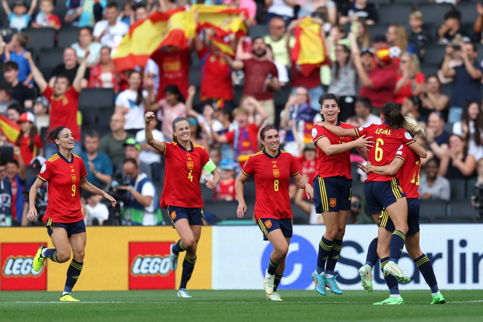 La joie des Espagnoles (photo UEFA)