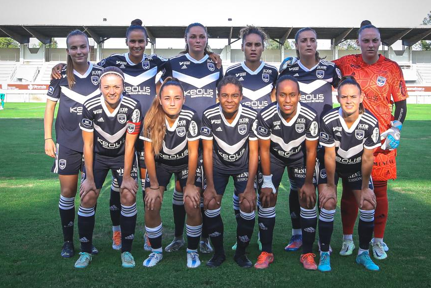 Le onze bordelais lors du dernier match de préparation (photo FCGB)
