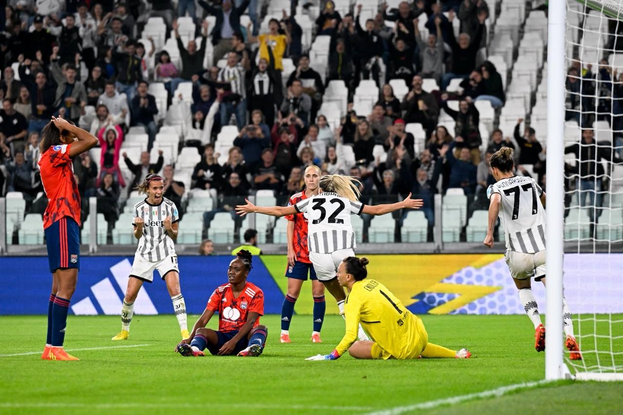 Melvine Malard a dévié un centre contre son camp remettant la Juventus à égalité (photo Juventus FC)