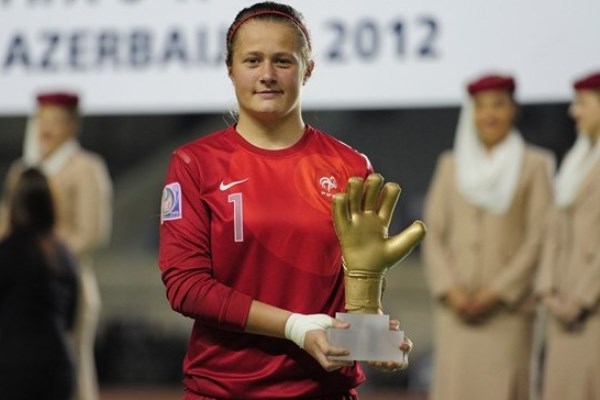 Romane Bruneau, meilleure gardienne à la Coupe du Monde U17 en 2012 (photo FIFA)