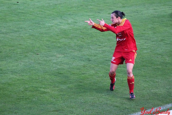 Stéphanie De Revière a déjà frappé sous ses nouvelles couleurs (photo Yoël Bardy)