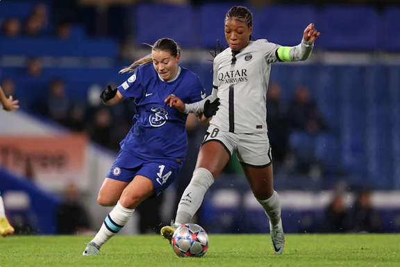 Geyoro et le PSG n'ont pas réussi à renverser la situation (photo UEFA.com) Geyoro et le PSG n'ont pas réussi à renverser la situation (photo UEFA.com)