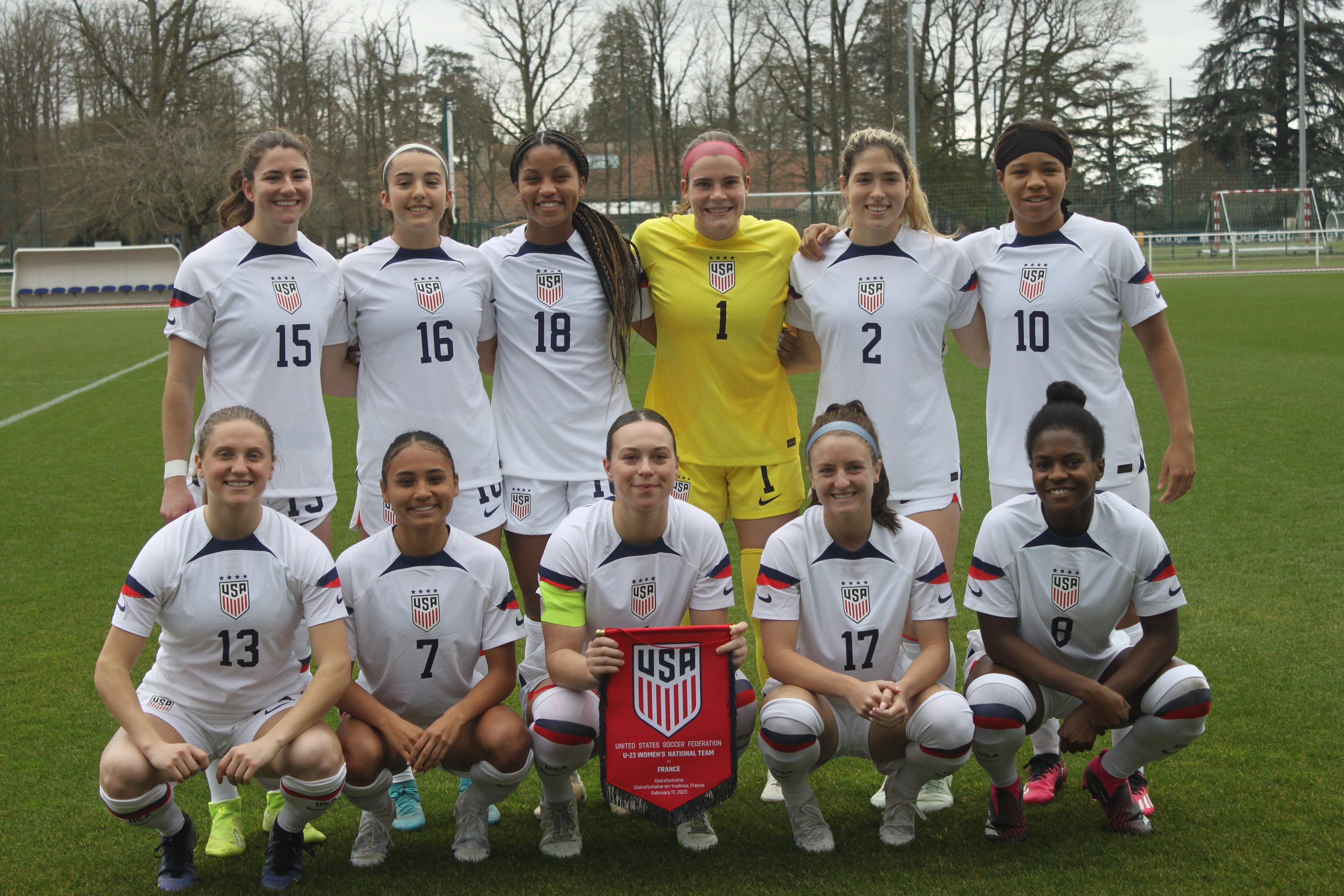 Le XI des USA (photo Sébastien Duret)