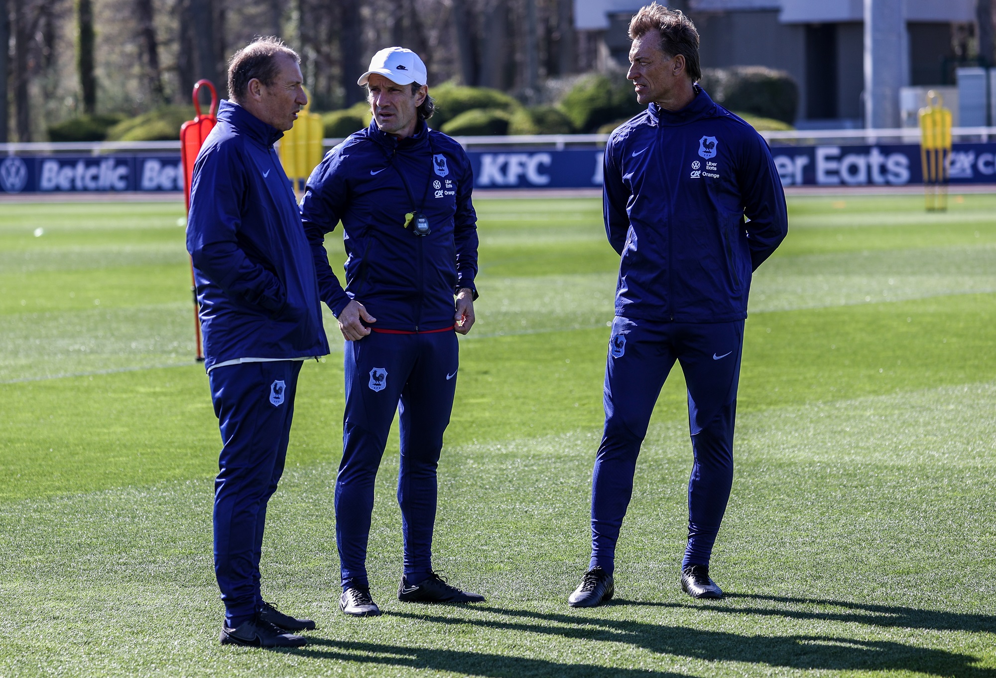 Éric Blahic, Laurent Bonadéi et Hervé Renard (photo Guillaume Bigot/FFF)