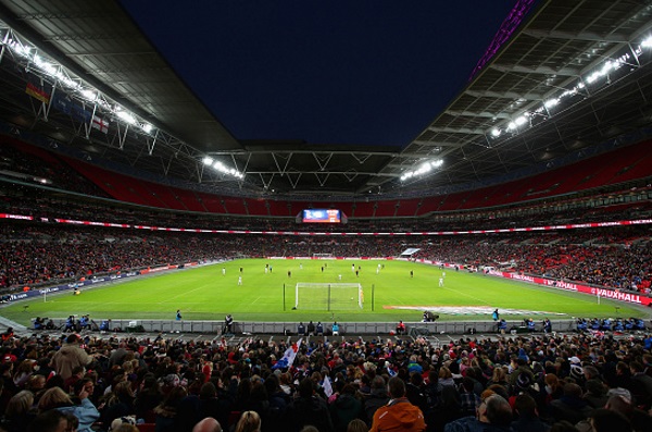 Un stade de Wembley bien garni pour cette rencontre amicale (photo FA) Un stade de Wembley bien garni pour cette rencontre amicale (photo FA)
