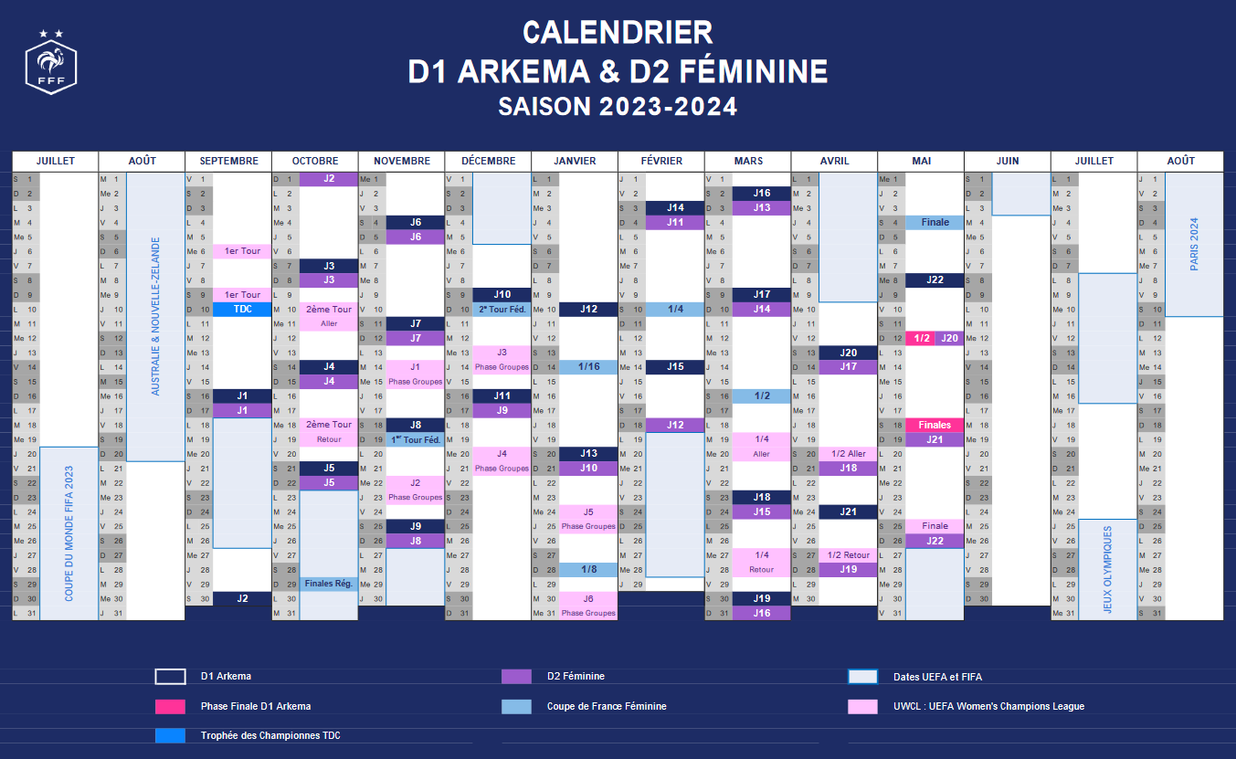 CALENDRIER 2024 GIRONDE