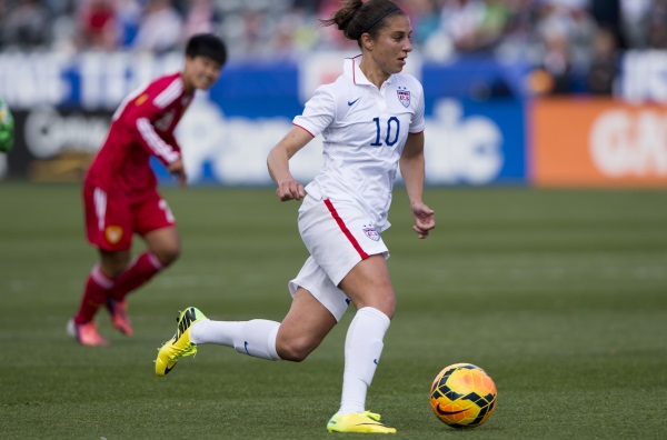 Carli Lloyd avait ouvert le score pour les Etats-Unis (photo USSoccer) Carli Lloyd avait ouvert le score pour les Etats-Unis (photo USSoccer)