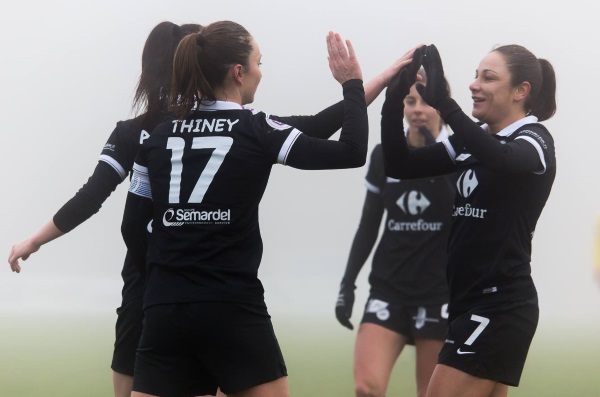 Thiney et Brétigny, serial buteuses (photo A. Nelson Sindfoul)