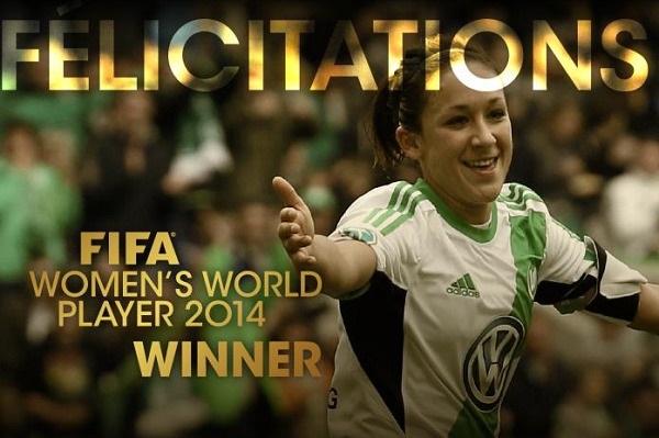 FIFA - Nadine KESSLER joueuse de l'année 2014 FIFA - Nadine KESSLER joueuse de l'année 2014