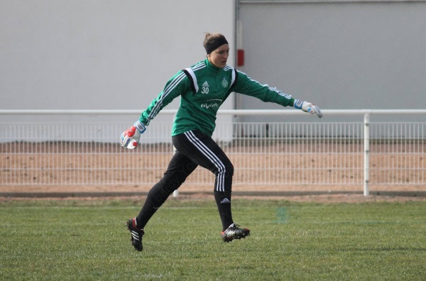Arianna Criscione, la nouvelle gardienne de l'ASSE, sera titulaire mais n'aura pas la partie aussi facile qu'à Clermont Foot (photo Yoël Bardy)