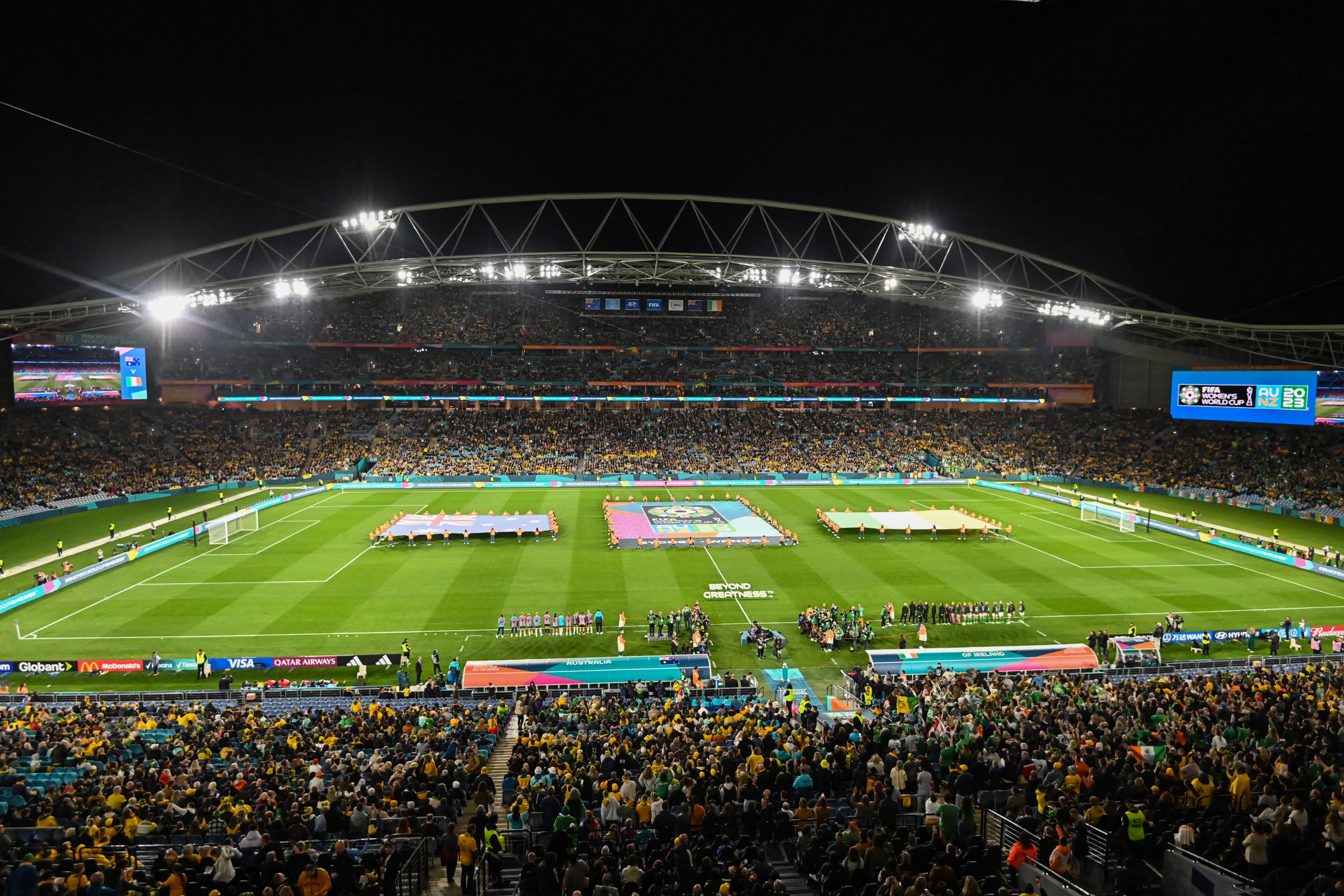 Le stade comble pour la première rencontre des Matildas (photo Matildas) Le stade comble pour la première rencontre des Matildas (photo Matildas)