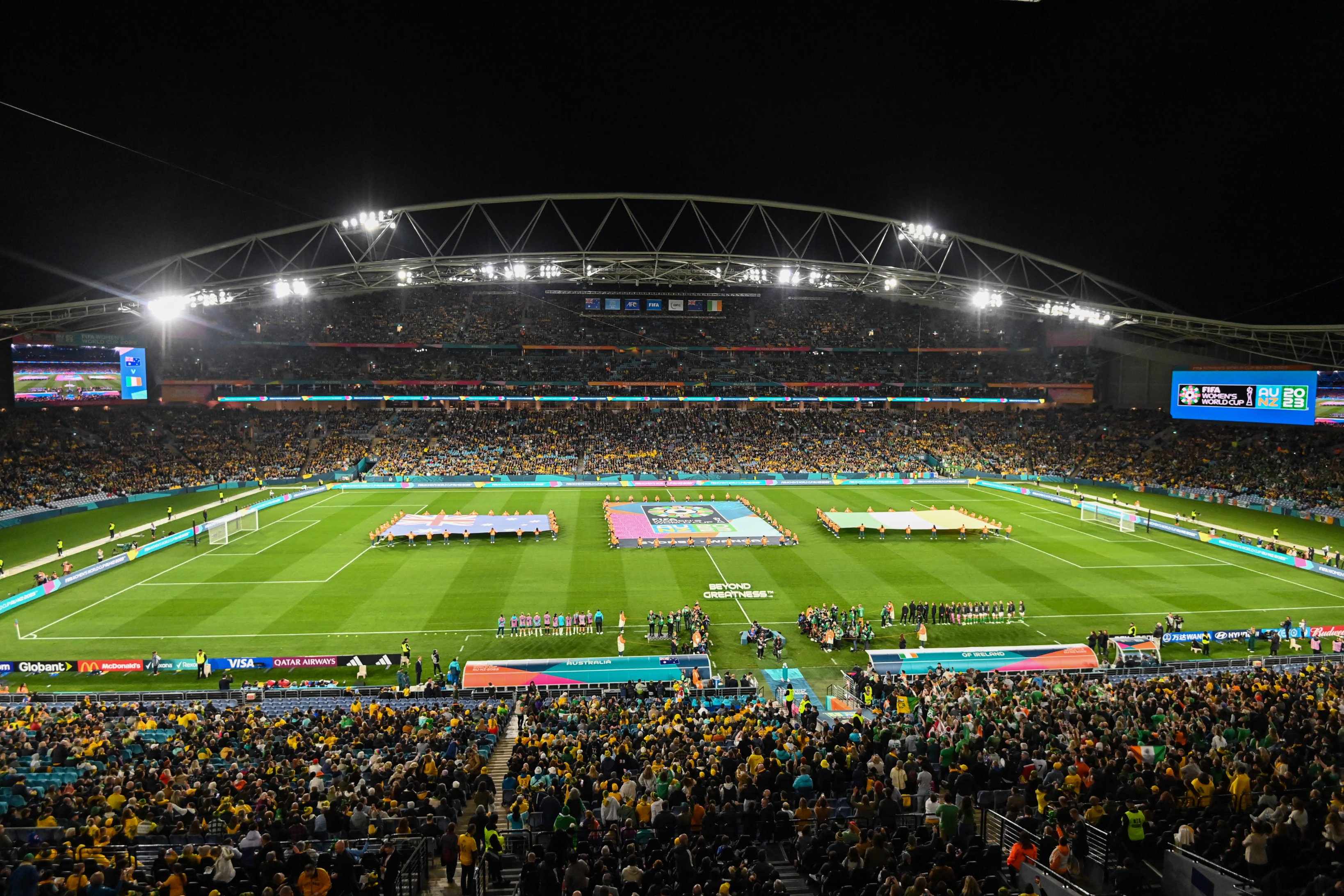 Le stade comble pour la première rencontre des Matildas (photo Matildas)