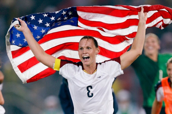 Etats-Unis - Top trois des internationales américaines : Kristine LILLY, Christie RAMPONE, Mia HAMM Etats-Unis - Top trois des internationales américaines : Kristine LILLY, Christie RAMPONE, Mia HAMM