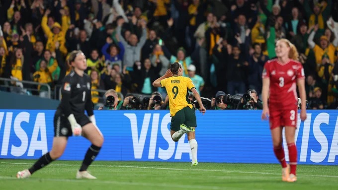 Hayley Raso a assuré la victoire des Matildas (photo FIFA WWC)