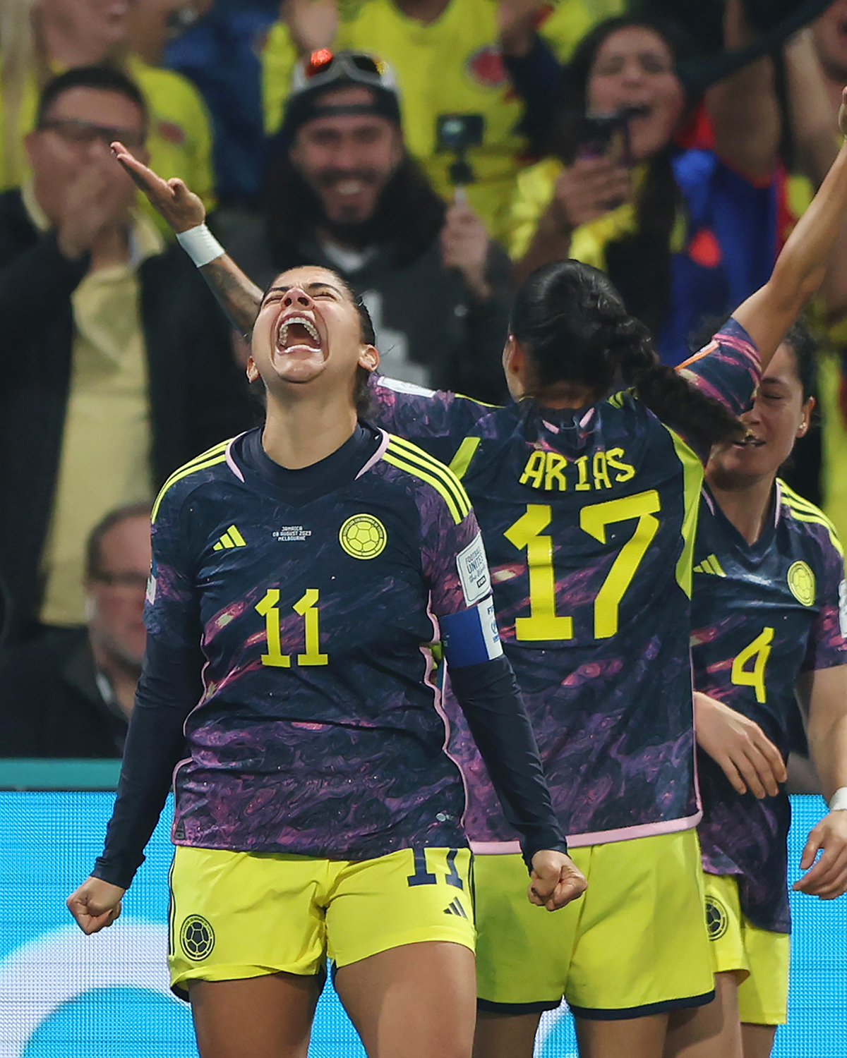 Catalina Usme, décisive avec l'unique but de la rencontre (photo FIFA WWC)