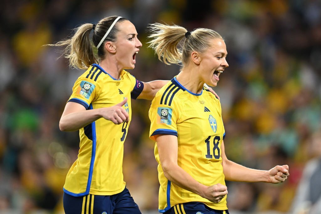 Kosovare Asllani et Fridolina Rolfö, buteuses du jour (photo FIFA WWC) Kosovare Asllani et Fridolina Rolfö, buteuses du jour (photo FIFA WWC)