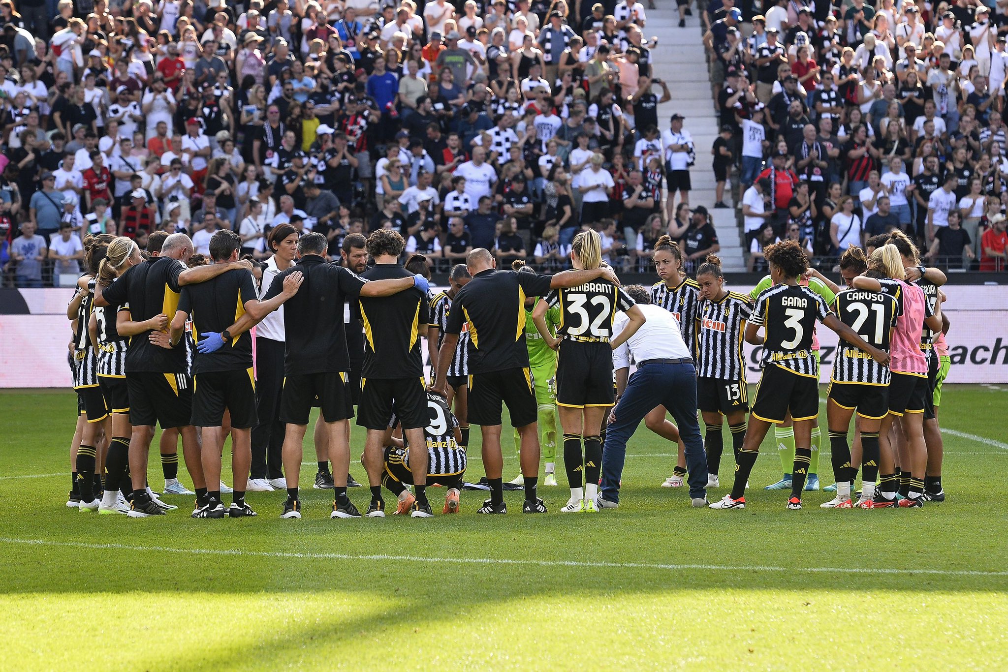 Les joueuses de la Juventus ont cédé à Frankfurt (photo Juventus)