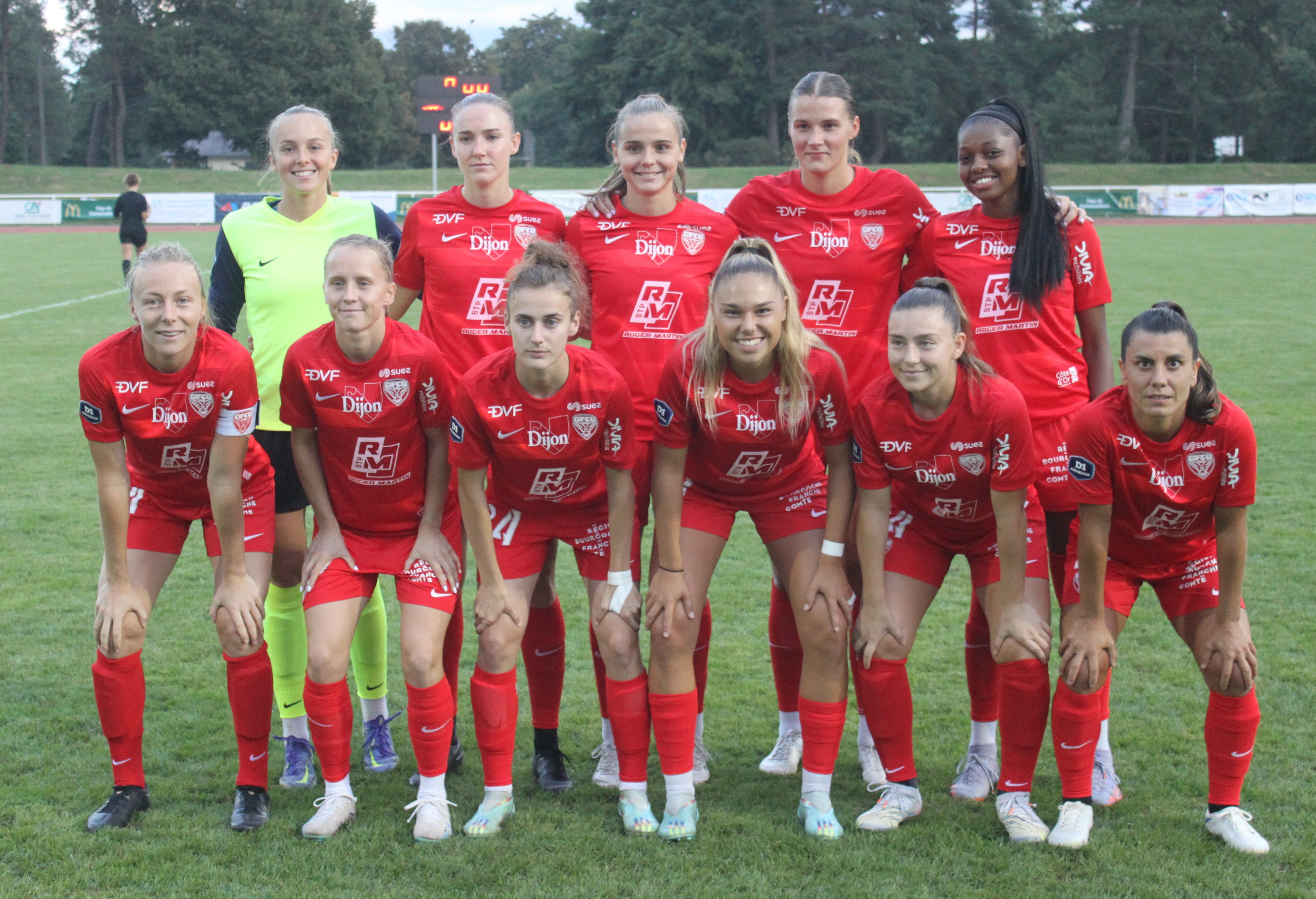 Dijon lors de son match de préparation face au LOSC (photo Sébastien Duret)
