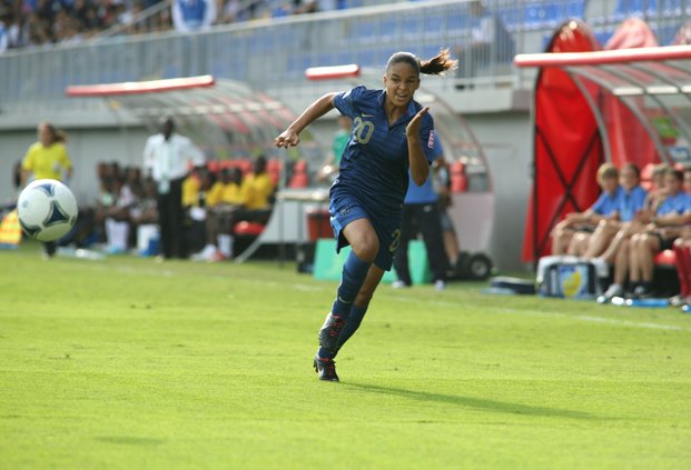 Delphine Cascarino a inscrit le troisième but (photo archive FIFA)
