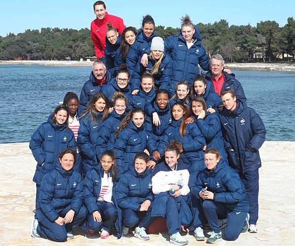 Les U19 en Croatie (photo FFF)