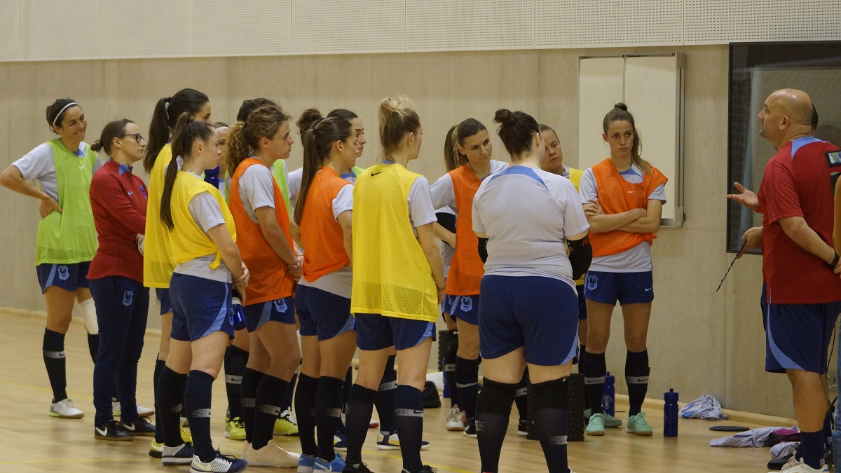 Veille de match au CREPS pour les 15 joueuses tricolores (photo Sébastien Duret)