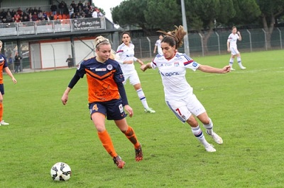 En championnat, Montpellier s'est incliné deux fois face à l'OL cette saison (0-4, 1-5) (photo MHSC)