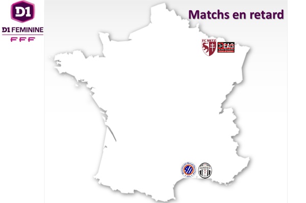 D1 - LIVE SCORES : MONTPELLIER - JUVISY : 3-1 (terminé), METZ - GUINGAMP : 0-2 (terminé) D1 - LIVE SCORES : MONTPELLIER - JUVISY : 3-1 (terminé), METZ - GUINGAMP : 0-2 (terminé)