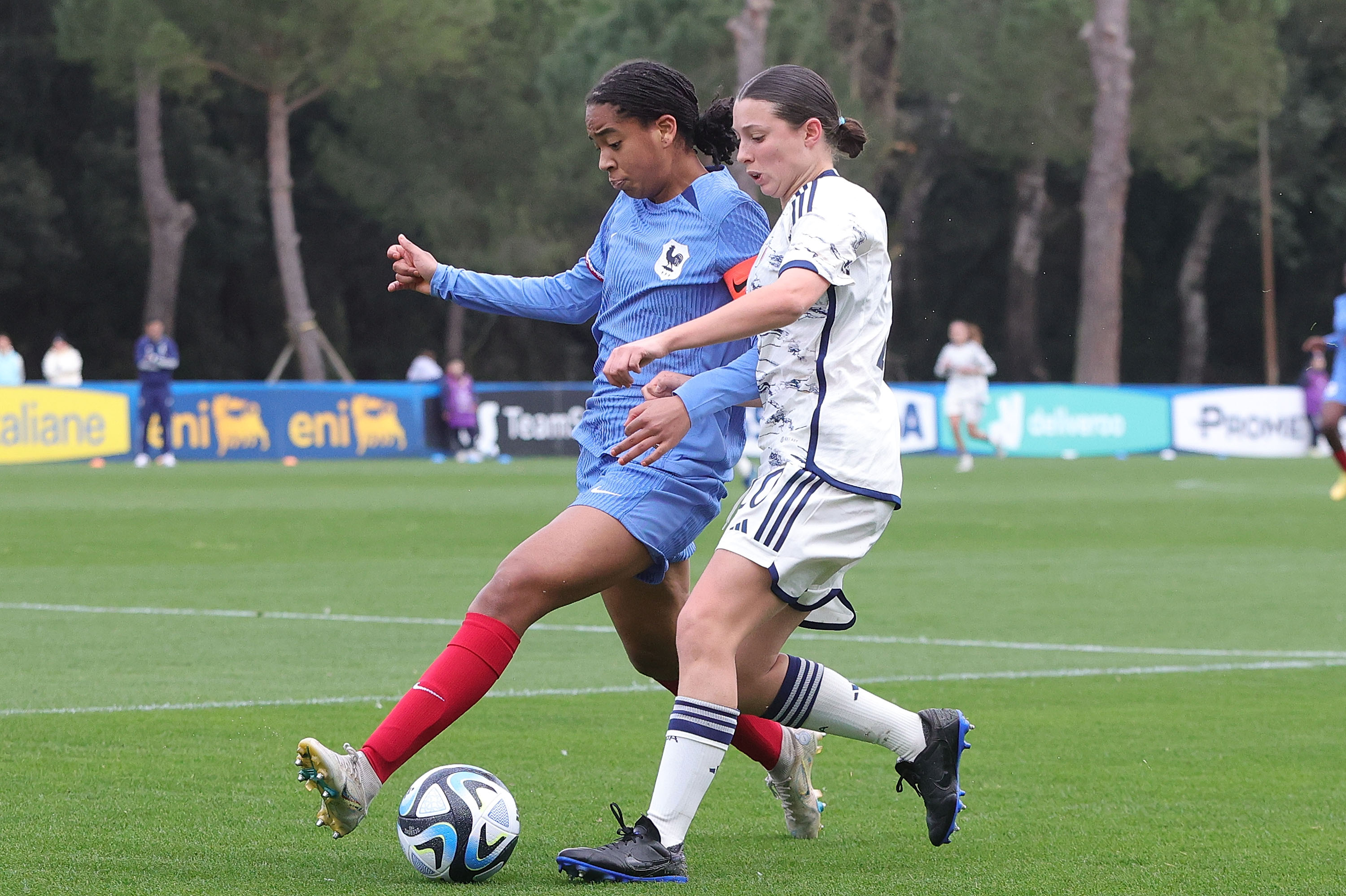 Match disputé entre Italiennes et Françaises (photo FICG)