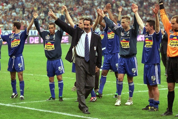 Denis Troch, au premier plan, finaliste de la coupe de la Ligue en 2001 avec Amiens.