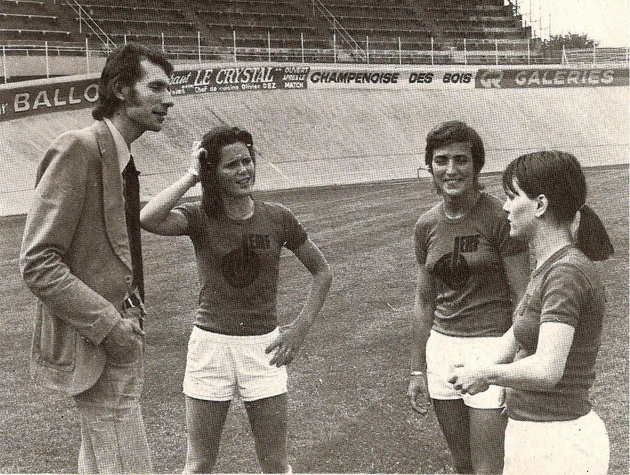 Pierre Geoffroy, à gauche, à l'origine de l'équipe féminine de Reims