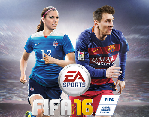 Alex Morgan aux côtés de Messi sur la couverture américaine (crédit DR) Alex Morgan aux côtés de Messi sur la couverture américaine (crédit DR)