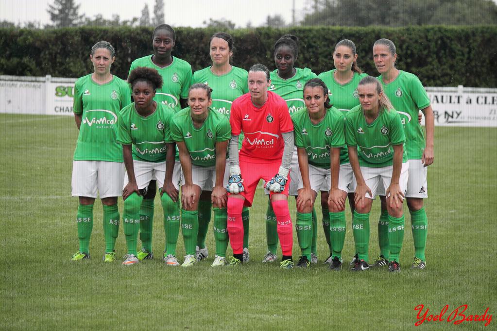 Les Stéphanoises lors du match face à Rodez à Volvic (photo Yoel Bardy)