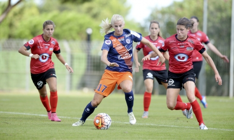 Sofia Jakobsson a clôturé le match par un troisième but (photo MHSC)