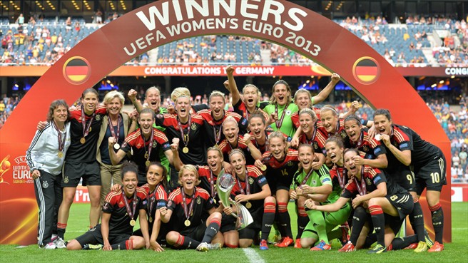 Les championnes d'Europe en titre allemandes débuteront vendredi face à la Hongrie (photo UEFA)
