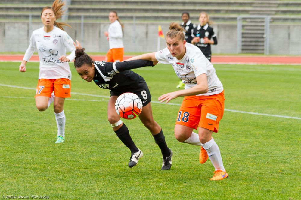 Jaurena et Léger au duel (photo W. Morice/FCF Juvisy)