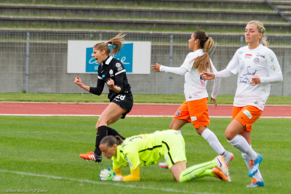 Catala a été la première à tromper Philippe cette saison (photo W. Morice/FCF Juvisy)