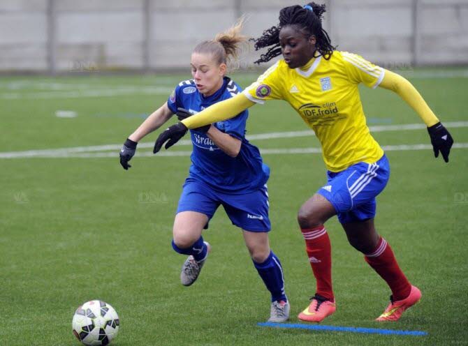 Ngo Ndoumbouk, redoutable buteuse en D2, a inscrit son 6e but en D1 (photo archive DNA)