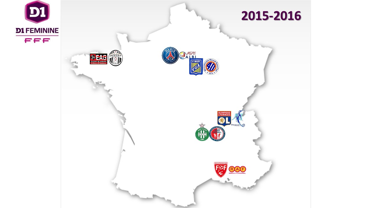 D1 (10e journée) - LIVE SCORES (terminé) : NIMES - RODEZ : 2-4, PSG - ALBI : 3-0, ST MAUR - MONTPELLIER : 0-5, LYON - SOYAUX : 7-1, GUINGAMP - JUVISY : 0-3