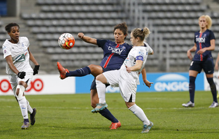 Cristiane a signé un doublé (photo PSG.fr)