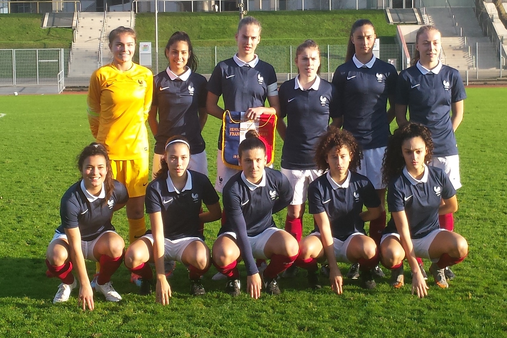 Le onze tricolore lors du dernier match joué contre l'Angleterre en décembre(photo Sylvain Jamet)