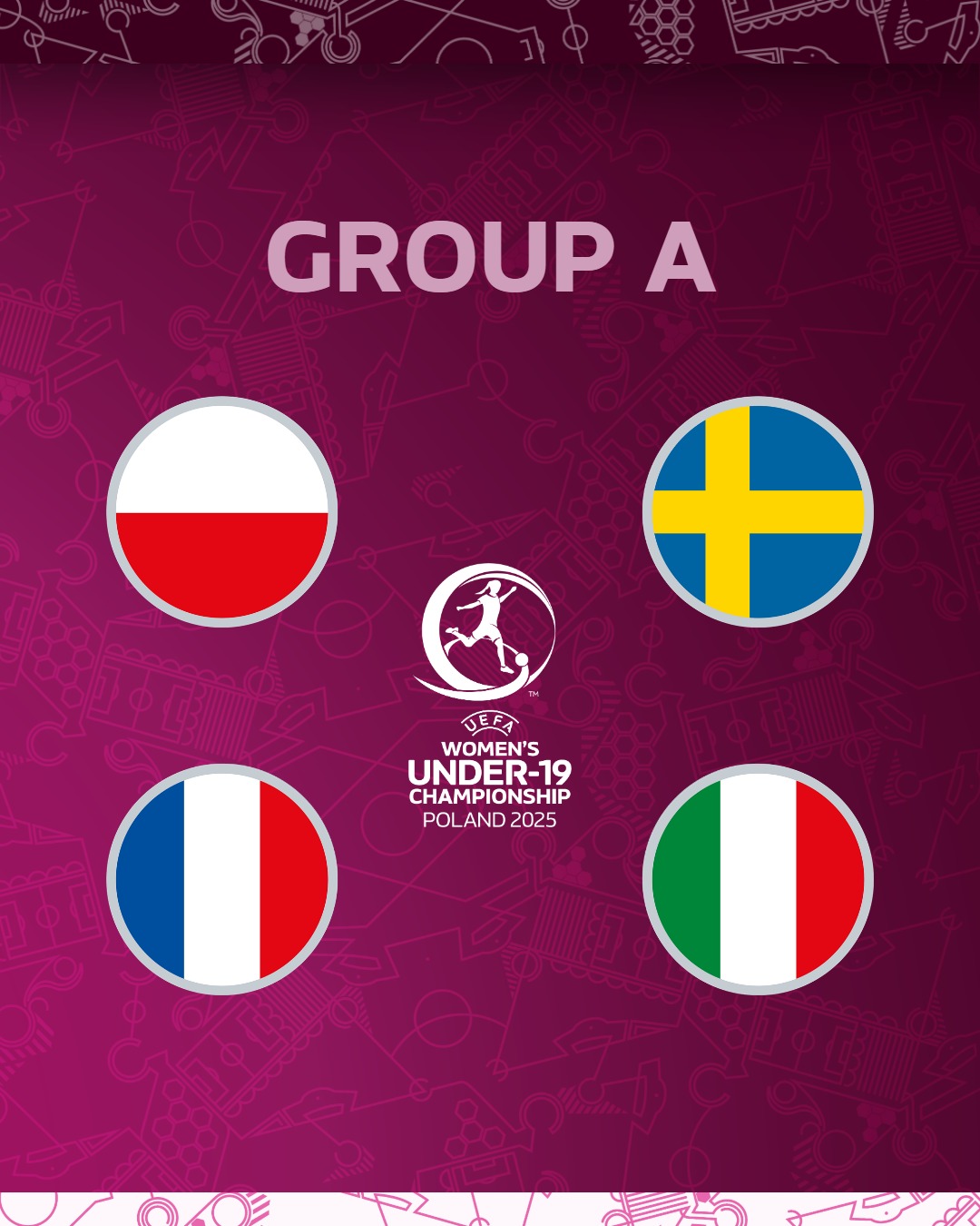 U19 - Les adversaires et le programme de l'Euro connus U19 - Les adversaires et le programme de l'Euro connus